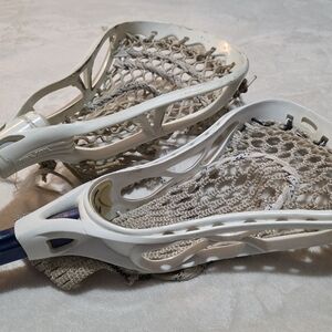 Pair of Lacrosse Sticks with Mesh